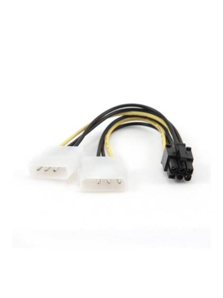 Adaptor Gembird 2x Molex (T) la 1x 6pin PCI-E