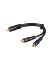 CABLU AUDIO 1XRCA TATA - 2XRCA MAMA 0.2M CONTACTE AURITE (1)
