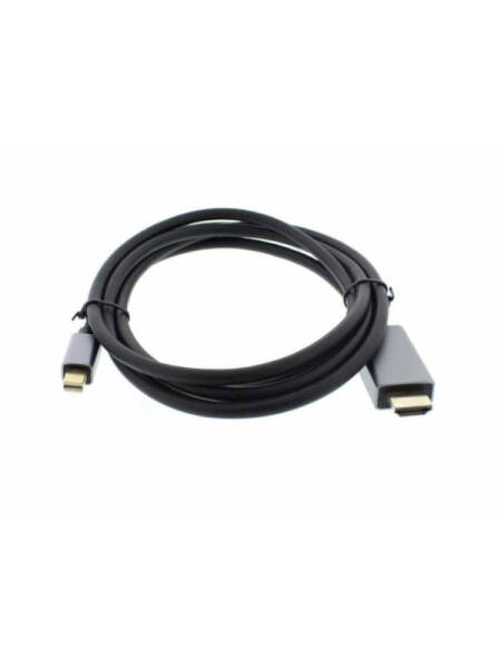 Cablu Video Well miniDisplayPort (T) la HDMI (T) 4k la 60hz 1.8m Negru