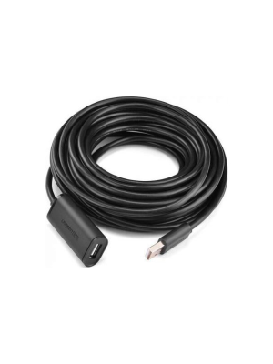 Cablu UGreen USB 2.0 (T) la USB 2.0 (M) 10m Negru