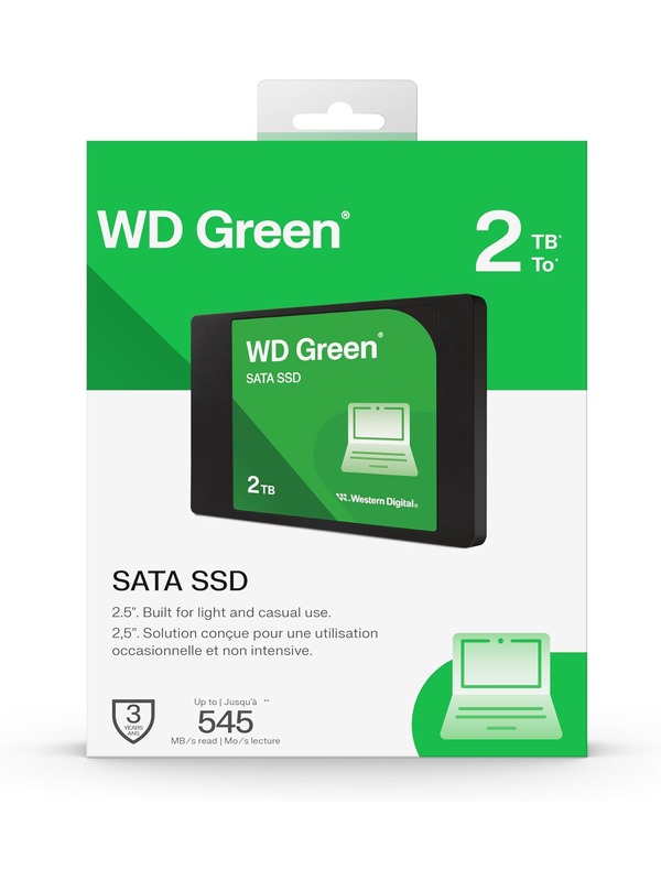 SSD WESTERN DIGITAL Green, 2TB, SATA3, 2.5"