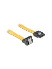 CABLU DELOCK DATE S-ATA 10CM METAL YELLOW S123 (1)