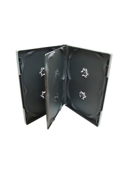 Carcasa plastic 6 dvd standard negru